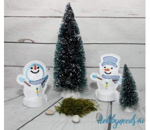 ITH Stickdatei - Teelichthülle Frosty